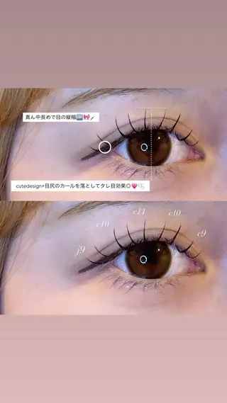 マツエク・マツパ Mell Yuuna ♡パリエク /束感のマツエク・マツパデザイン