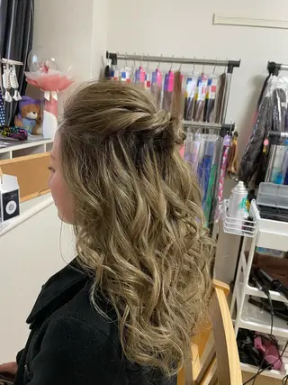 ロング ヘアアレンジ fun./ヘアセット /エクステ/着付のその他イメージ