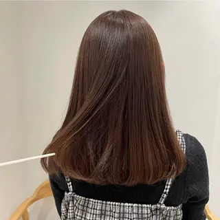 ミディアム カラー ベージュ🤎透明感 カラー🤎anriのヘアスタイル