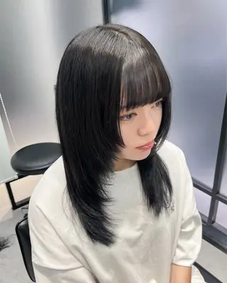 ミディアム SALOWIN横浜所属・𓍯韓国style/ 髪質改善𓍯中村和希のヘアスタイル