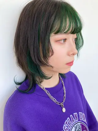 ミディアム 長谷川 未來のヘアスタイル