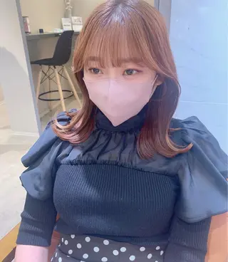 セミロング grace by afloat所属・平尾 樹里のヘアスタイル