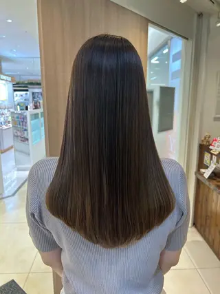 ロング パーマ 艶質改善/縮毛矯正 ササキナツミのヘアスタイル