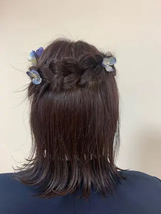 ミディアム カラー ヘアアレンジ 【Sweep】おじま のぞみのヘアスタイル