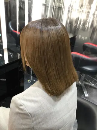 ミディアム Annon プライベートサロンのヘアスタイル