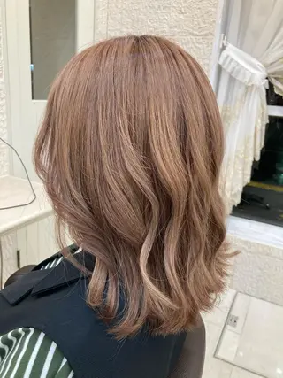 ミディアム カラー 【shanti】 伊藤奈生のヘアスタイル