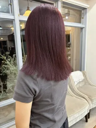 セミロング paige_.hair所属・蛭町 遥香のヘアスタイル