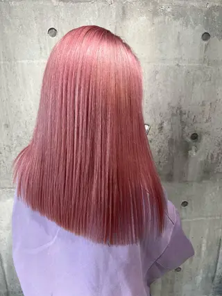 ロング カラー mimiiy梅田 中崎町ハイトーンのヘアスタイル