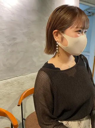 ミディアム さの あやねのヘアスタイル