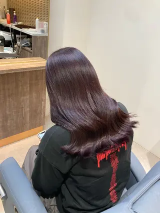 ロング カラー ピンクカラー🎀 米津 美佑のヘアスタイル