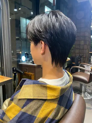 ショート パーマ メンズ 韓国ヘア/銀座/艶髪 /MINX/ウチダのヘアスタイル