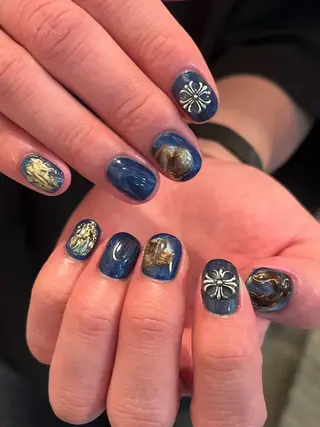 ネイル 文 /個性派ネイルのネイルデザイン