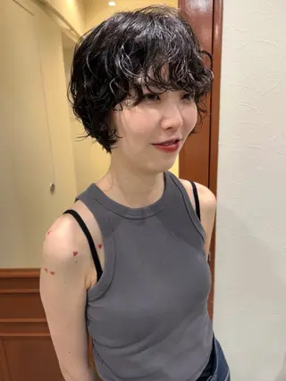 ショート パーマ rena ✶伏見/パーマのヘアスタイル