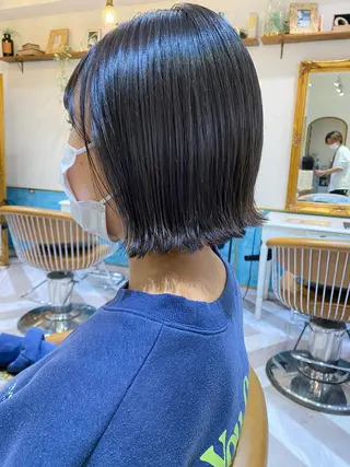 ショート カラー レイヤーカット /透明感カラー西田のヘアスタイル