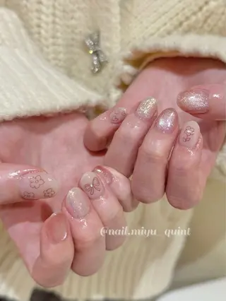 ネイル 𝕄𝕚𝕪𝕦🤍 自由が丘⌇パラジェルのネイルデザイン