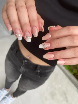 ロング カラー ヘアアレンジ キッズ ネイル マツエク・マツパ 福田 加奈のネイルデザイン