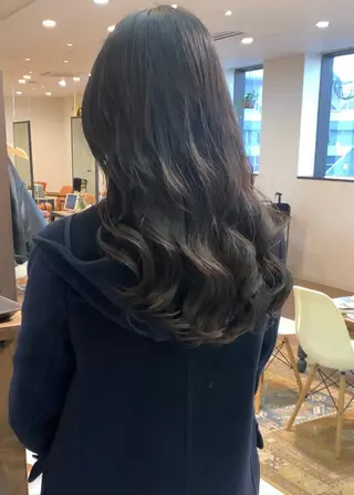 セミロング パーマ 古沢 新のヘアスタイル