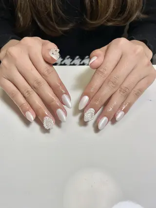 ネイル By moonネイル 🌷ワンホン/韓国風のネイルデザイン