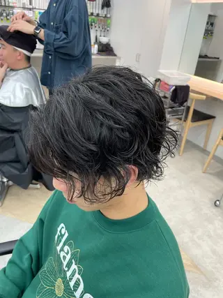 ショート パーマ メンズ fifth  SAKAE所属・SENTA✨メンズ パーマ✨fifth栄のヘアスタイル