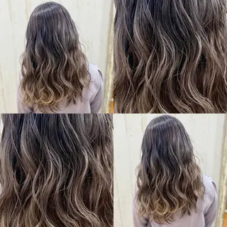 セミロング カラー ハイトーン💫 エクステ💫maiのヘアスタイル
