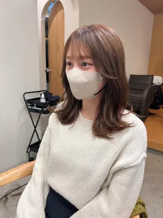 ミディアム 誰よりも丁寧なカット 🍀小林輝のヘアスタイル