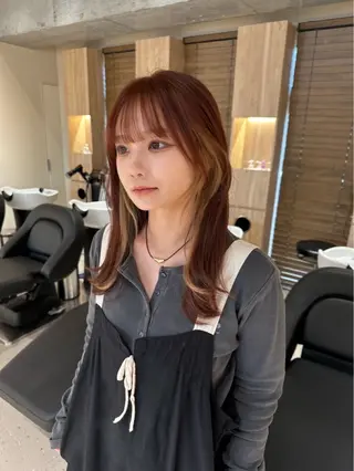 ミディアム ヤスドミ ケイスケのヘアスタイル