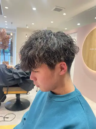 ショート パーマ メンズ blanc hair eyelash所属・髪質改善 BlancHairのヘアスタイル