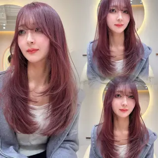 ロング カラー レイヤー❣️縮毛矯正 川村利幸のヘアスタイル