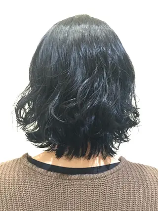 パーマ 資生堂サロン&スパ大阪所属・黒田恵里香ショート カットモデル募集中のヘアスタイル
