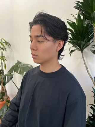 ミディアム カラー パーマ ヘアアレンジ メンズ 💎髪質改善特化💎 RUITOのヘアスタイル