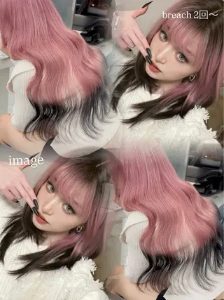 ロング カラー モテ髪💕ハイトーン ベージュ yuriaのヘアスタイル