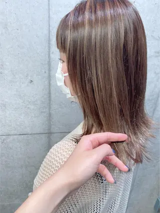 ミディアム カラー kaho🧸 / 大人styleのヘアスタイル