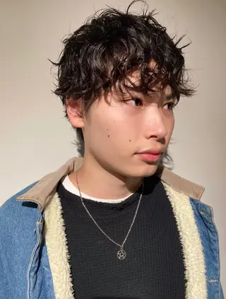 パーマ メンズ 🛑柔らか透明感 カラー🛑大谷のヘアスタイル