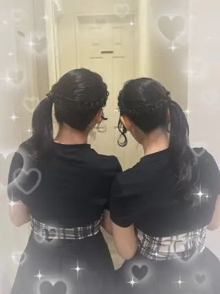 ヘアアレンジ 🎀透明感カラー🎀 ヘアメ／mikotoのヘアスタイル