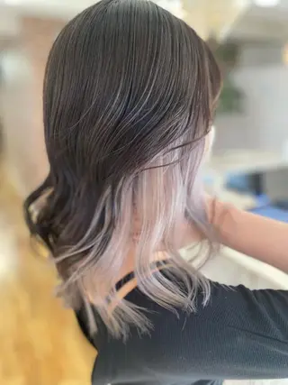 ミディアム カラー ヘアアレンジ 久米 治仁のヘアスタイル