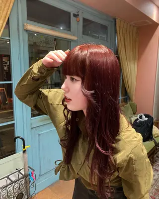 ロング カラー 海音 心斎橋美容室のヘアスタイル