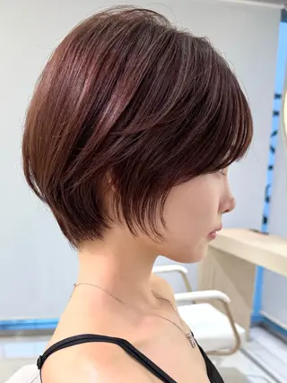 ショート ショート/ボブ/ 白髪ぼかし/しんやのヘアスタイル