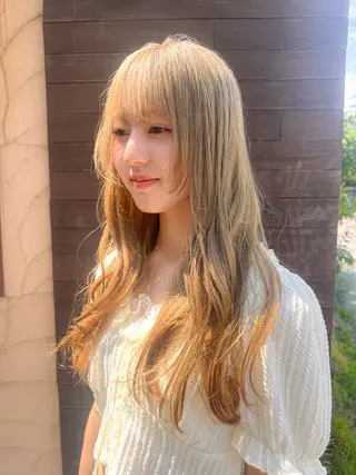 ロング カラー 綿貫 結香のヘアスタイル