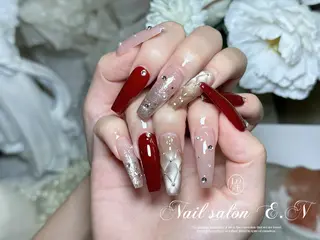 ネイル E.N🦋 長さ出し/持ち込みのネイルデザイン