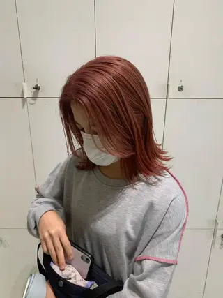 ミディアム カラー bob/ aoiのヘアスタイル