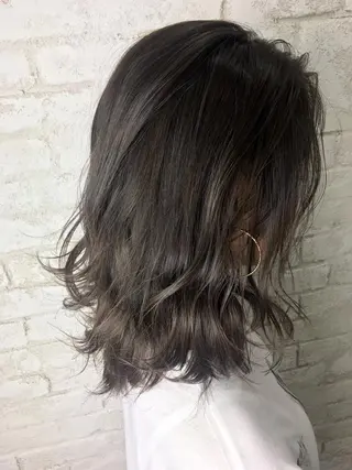 セミロング カラー boutique misakiのヘアスタイル