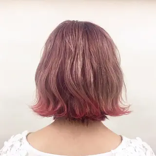 ショート カラー パーマ a-o横浜所属・色落ちまでキレイに！ ！女性サロンのヘアスタイル