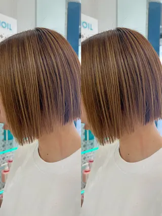ミディアム 🎀韓国風レイヤー/ 切りっぱなしボブ🎀のヘアスタイル