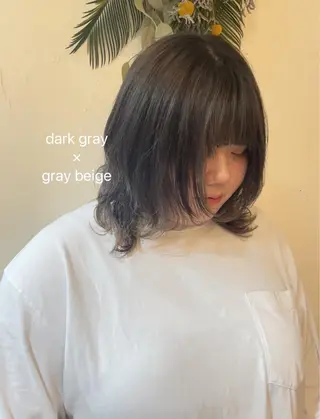 ミディアム カラー ヘアアレンジ Hair muse'e所属・加藤 愛鈴のヘアスタイル