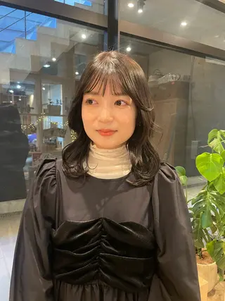 セミロング 似合わせ/ベージュ /レイヤー/りほ🤍のヘアスタイル