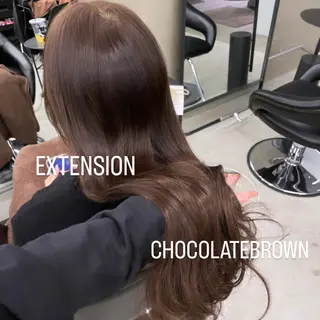 ロング カラー エクステ🩵ブリーチ 韓国ヘア🩵KAEのヘアスタイル