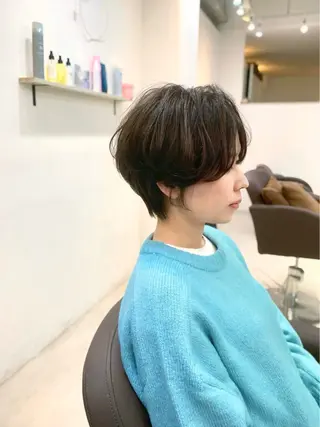 ショート カラー 前田 健太のヘアスタイル