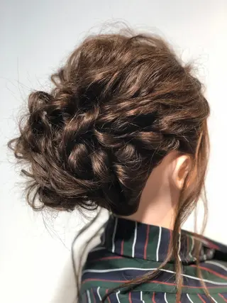 ロング カラー ヘアアレンジ 辻堂メンズ特化 YU-YAのヘアスタイル