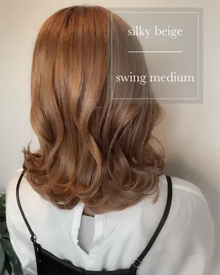 セミロング カラー ヘアアレンジ topstylist 芳賀みなみのヘアスタイル