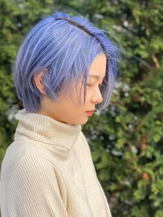 ショート Trip 大名🌟 ブリーチなしカラーのヘアスタイル